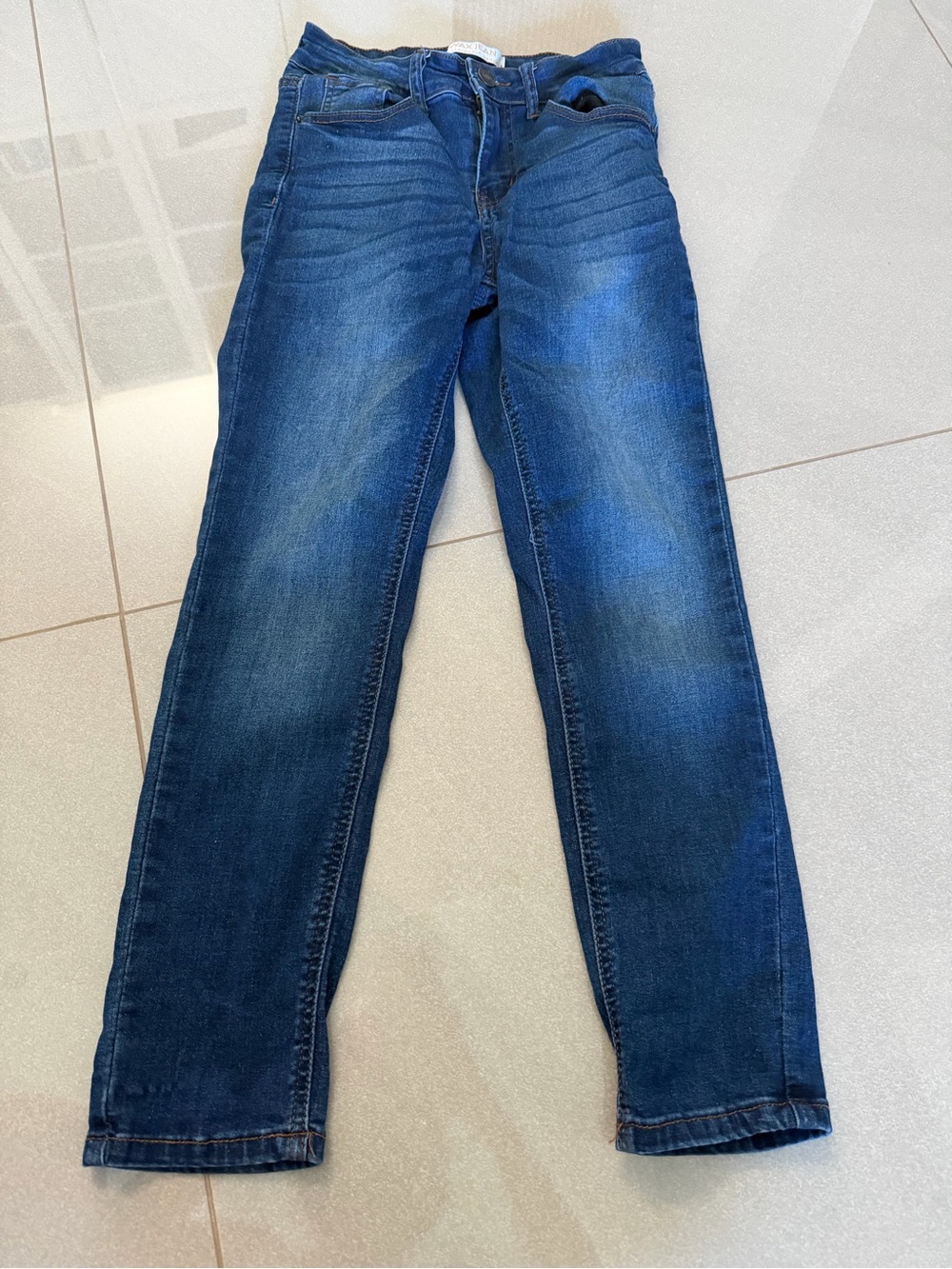 Wax Jean Women’s Straight Leg Jeans Size 1/25 Medium Wash Stretch Denim